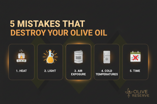 5 Mistakes That Silently Destroy Your Olive Oil