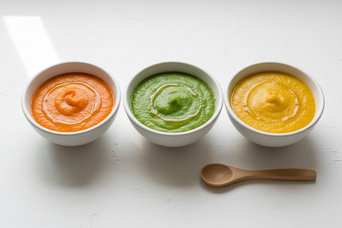 Olive Oil Vegetable Puree Recipes for 6-Month-Old Babies