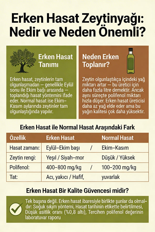 Erken Hasat Zeytinyağı Ne Demek?