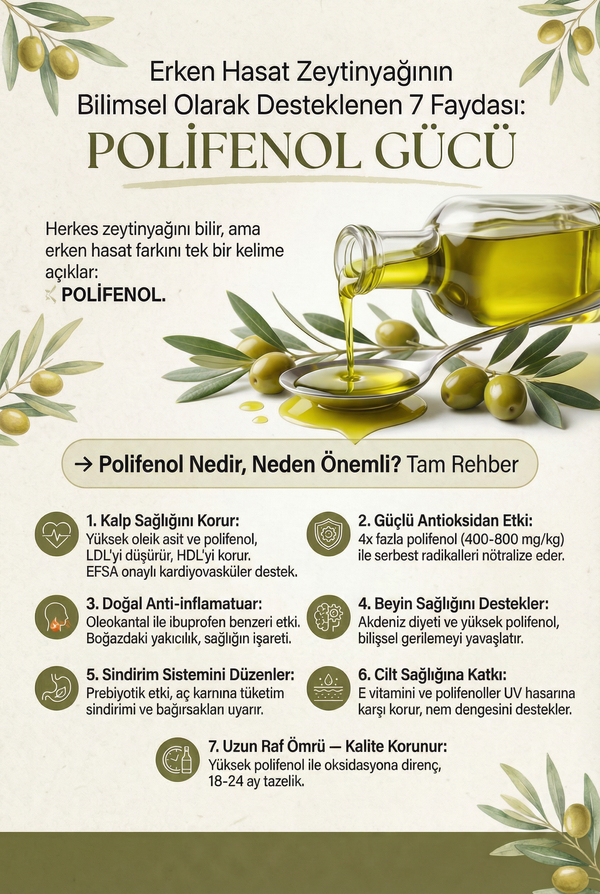 Erken Hasat Zeytinyağının 7 Kanıtlanmış Faydası