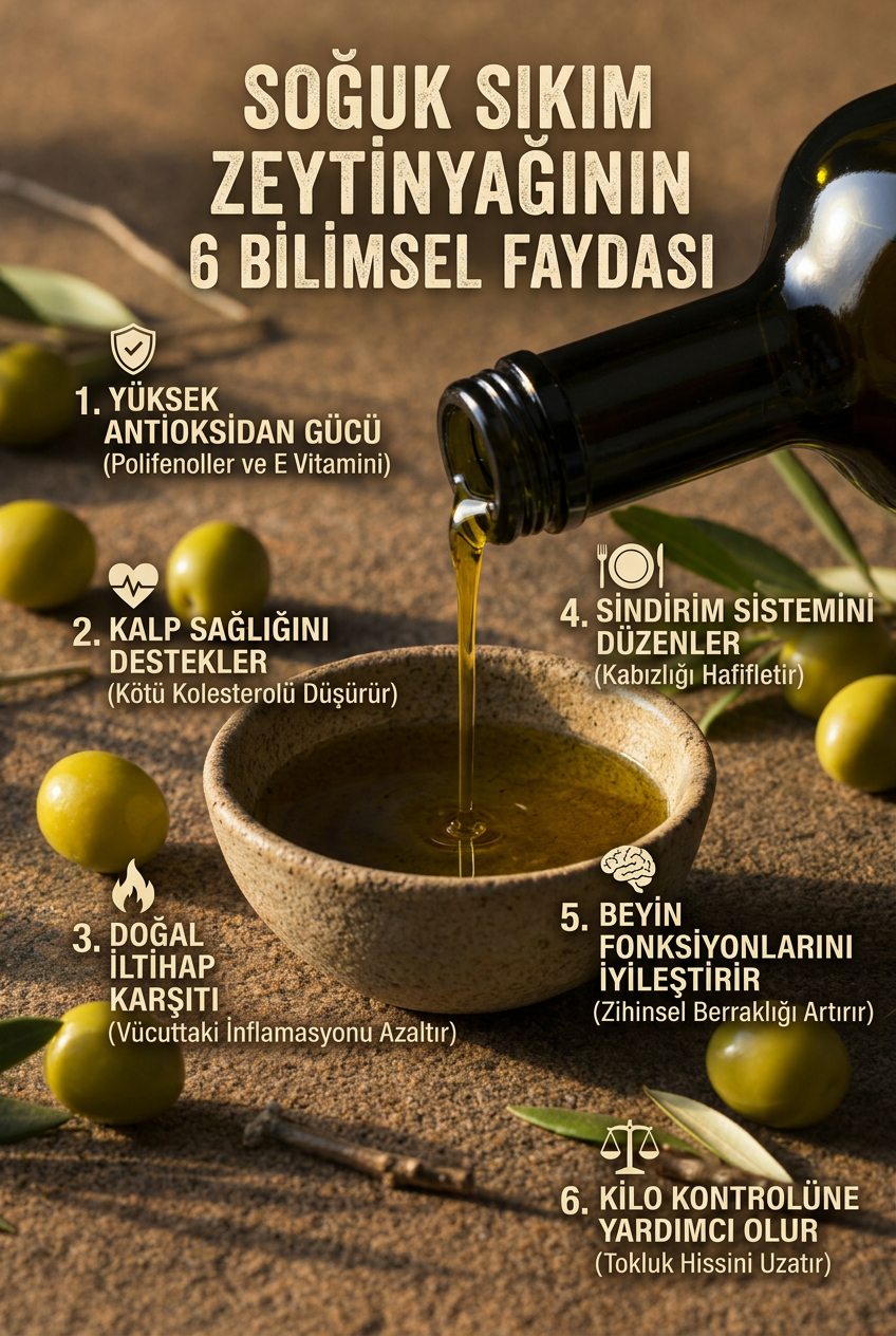 Soğuk Sıkım Zeytinyağının Faydaları