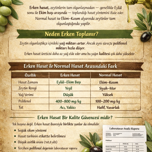 Erken Hasat Zeytinyağı Ne Anlama Gelir? Terim ve Kavram Rehberi